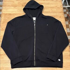 Vuori Men's Black Zip-Up Hoodie